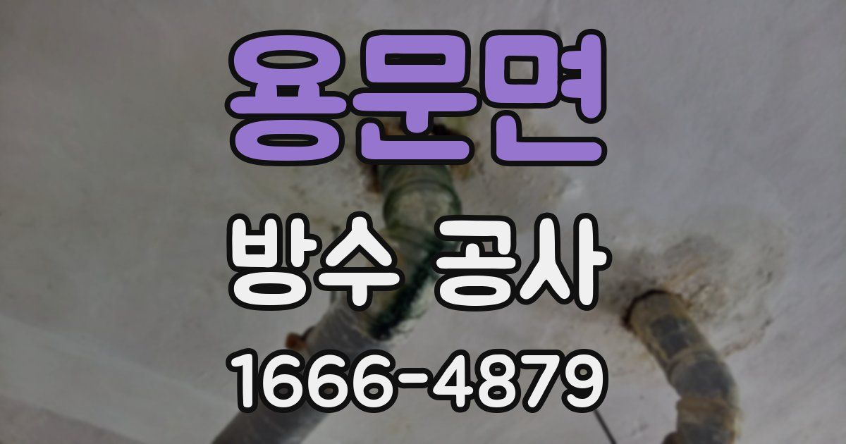 용문면 방수 공사
