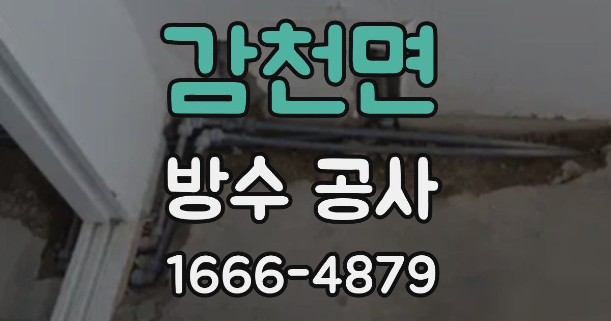 감천면 방수 공사