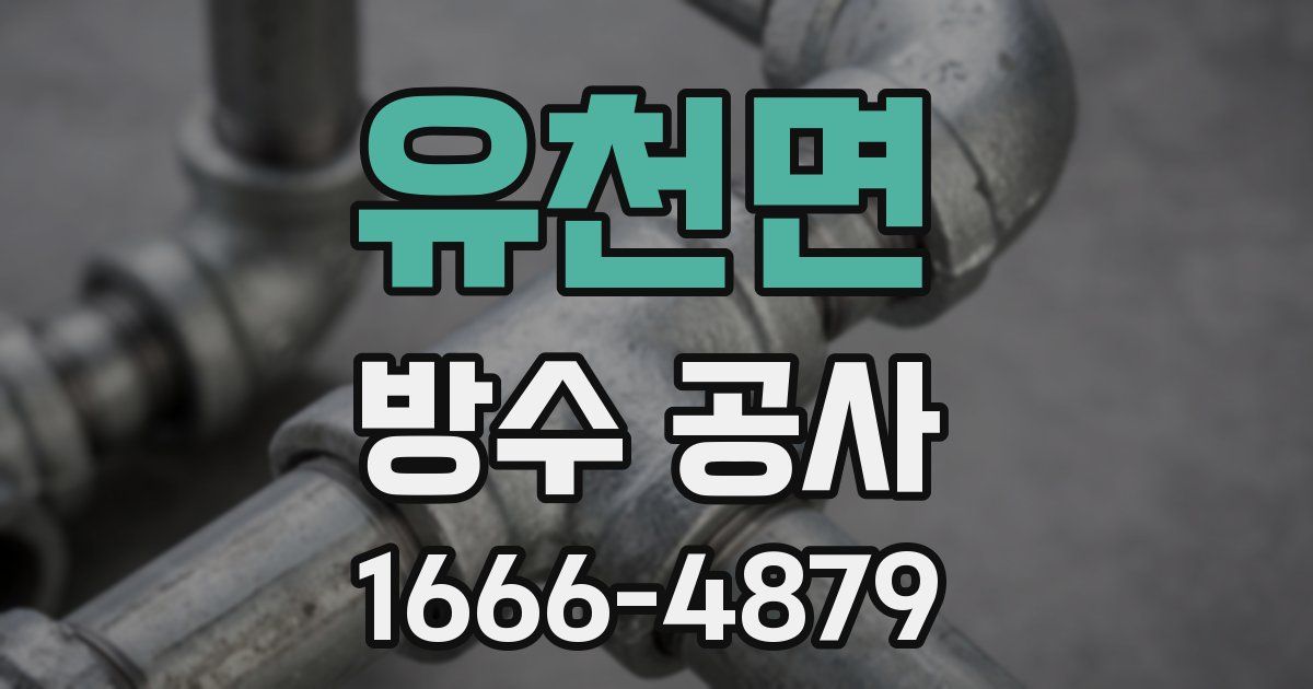 유천면 방수 공사