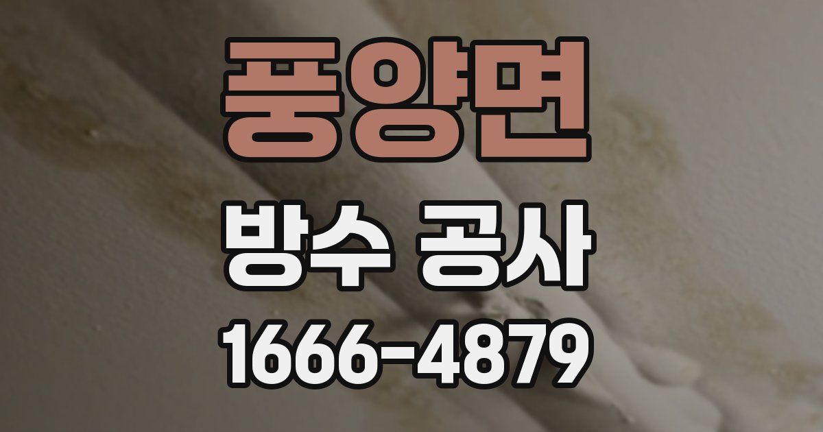 풍양면 방수 공사