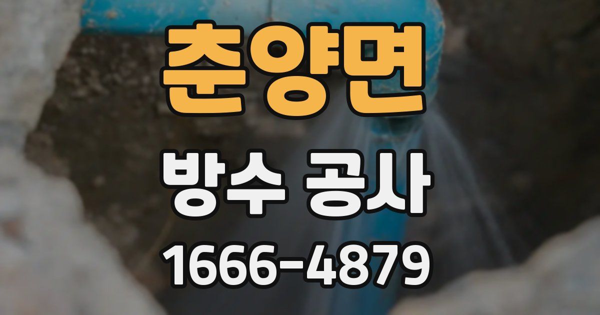 춘양면 방수 공사