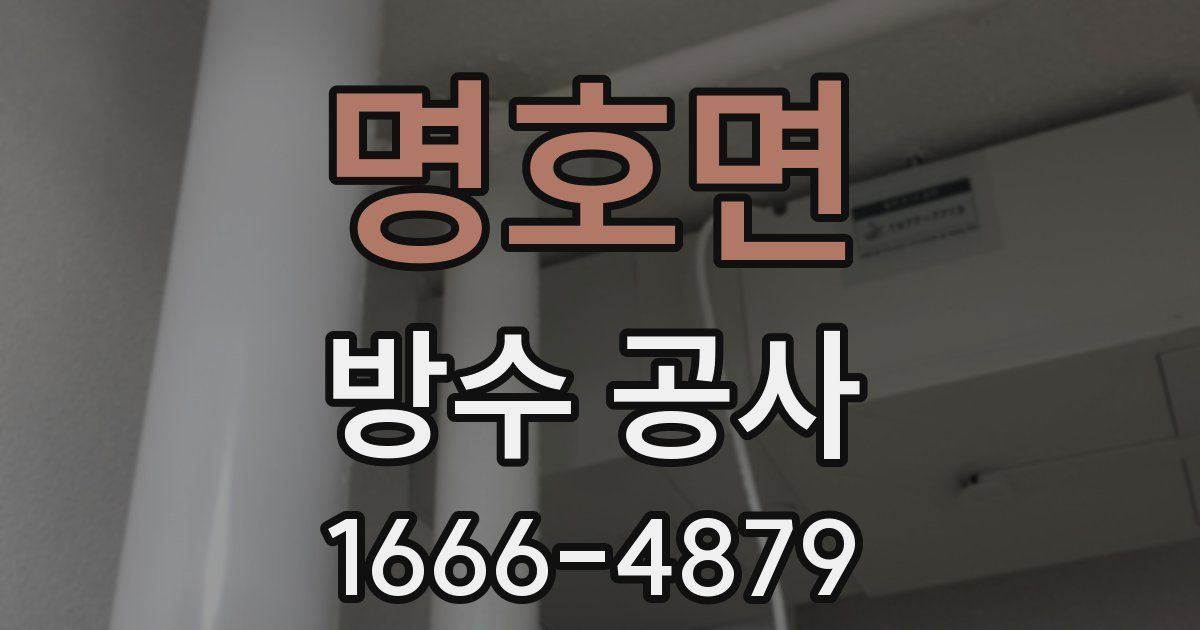 명호면 방수 공사