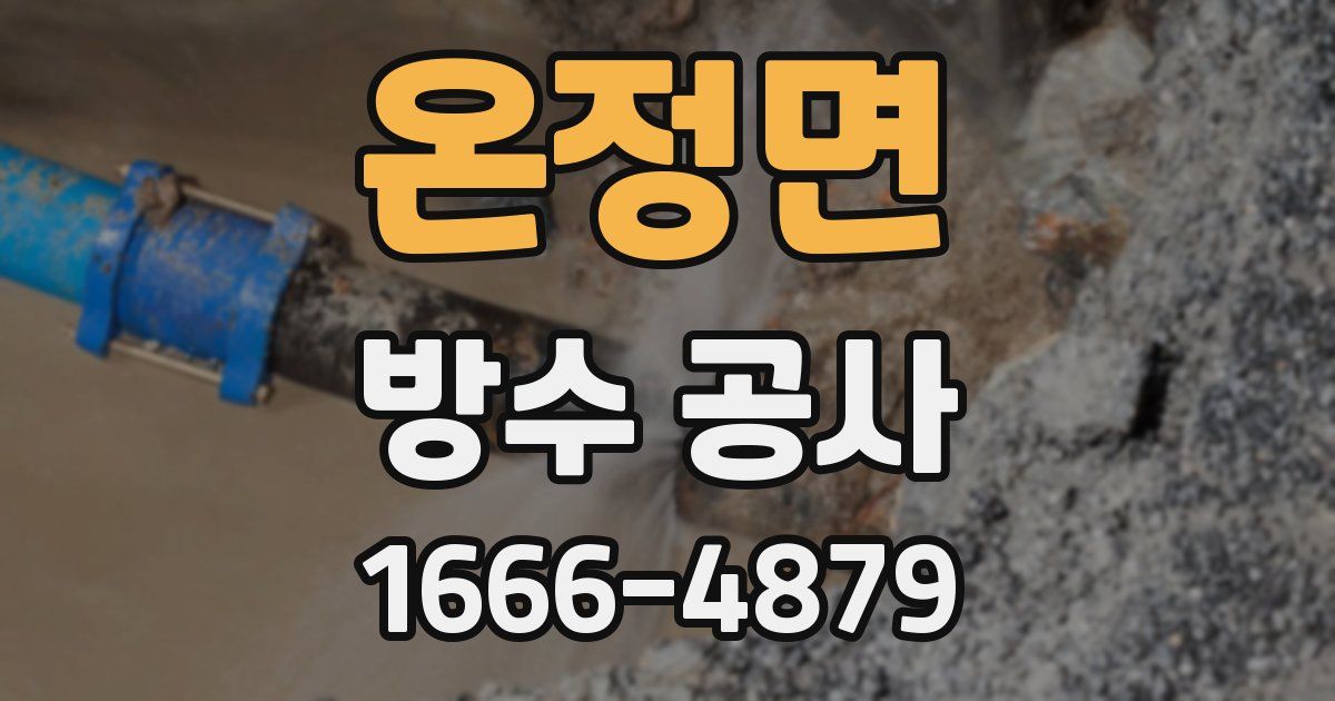 온정면 방수 공사