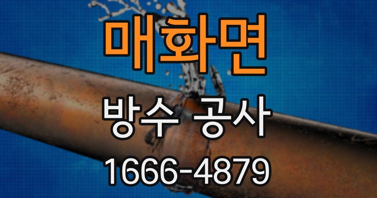 매화면 방수 공사