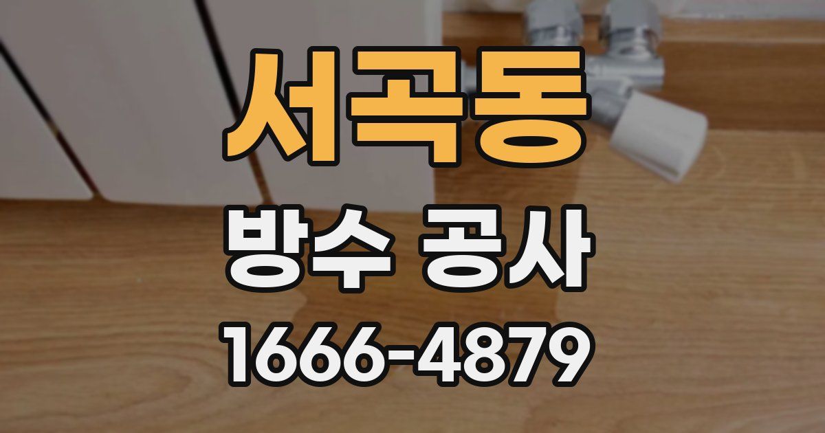 서곡동 방수 공사