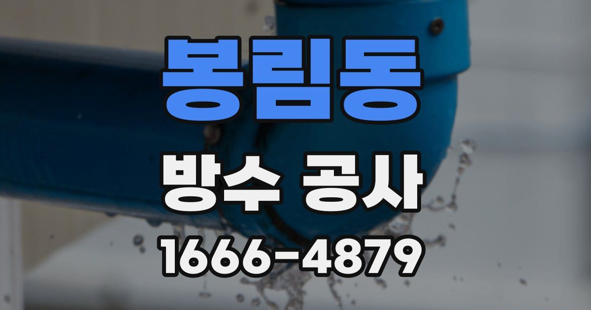 봉림동 방수 공사