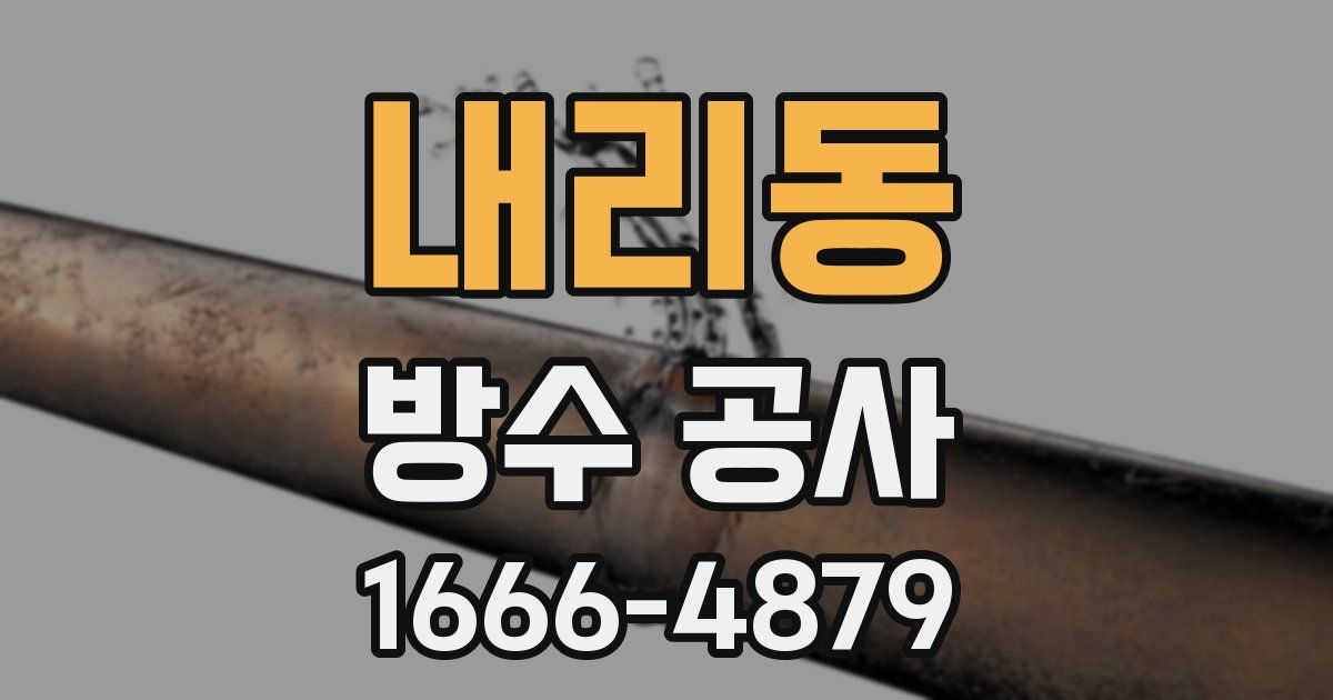 내리동 방수 공사