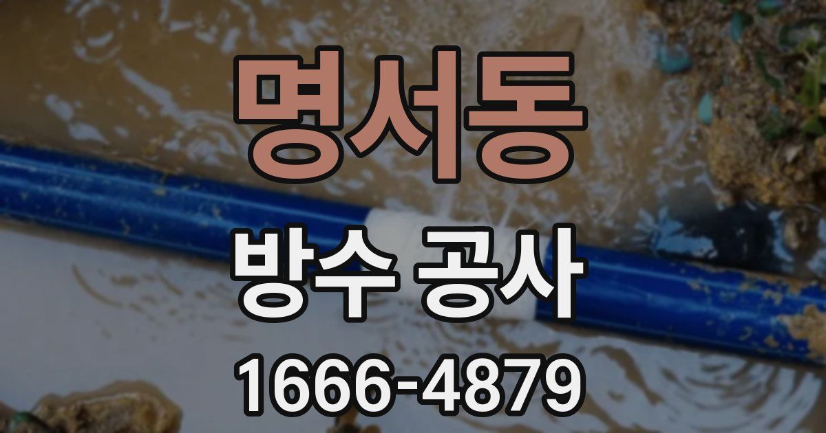명서동 방수 공사