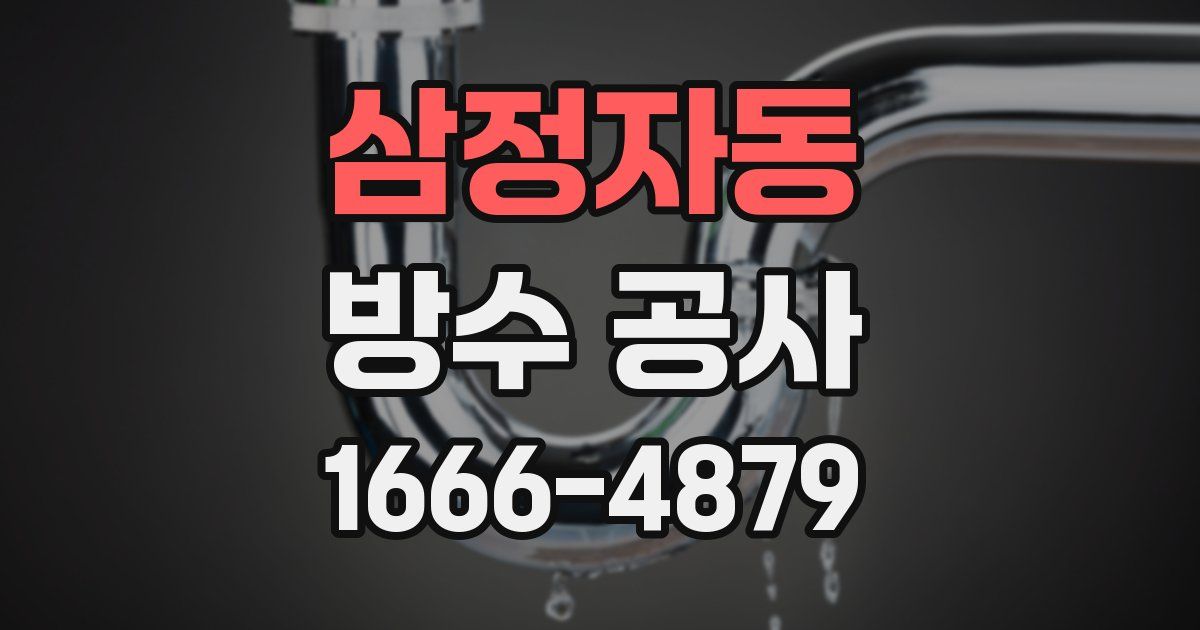 삼정자동 방수 공사