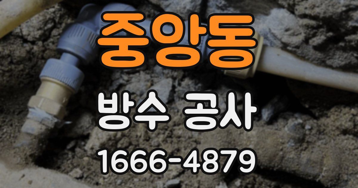 중앙동 방수 공사