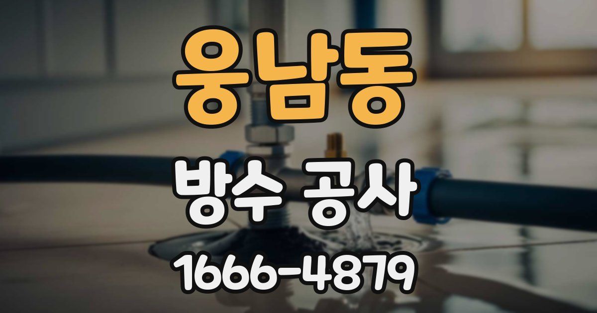웅남동 방수 공사
