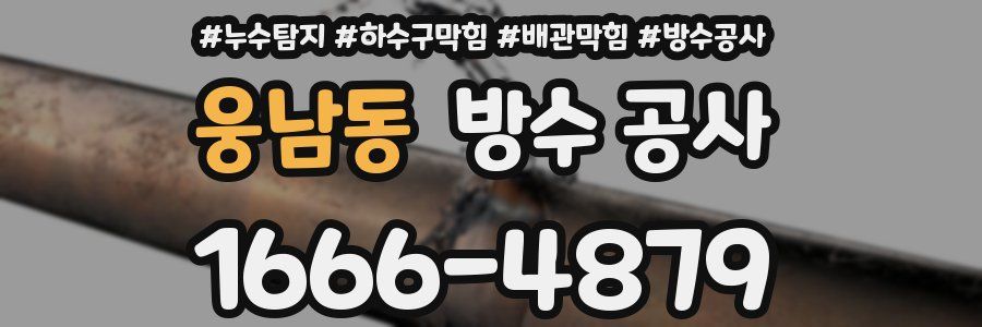 웅남동 방수 공사