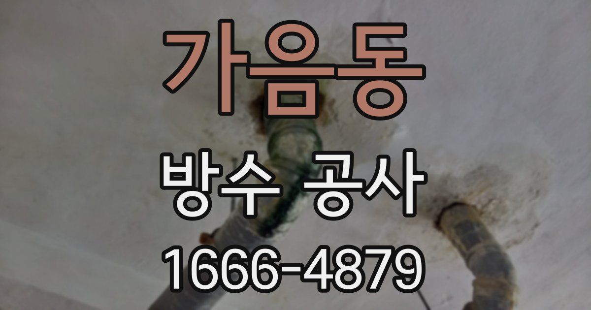 가음동 방수 공사