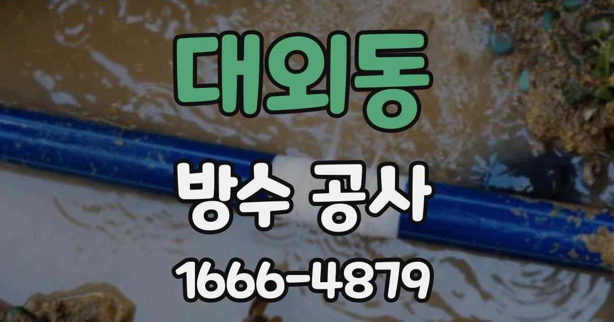 대외동 방수 공사