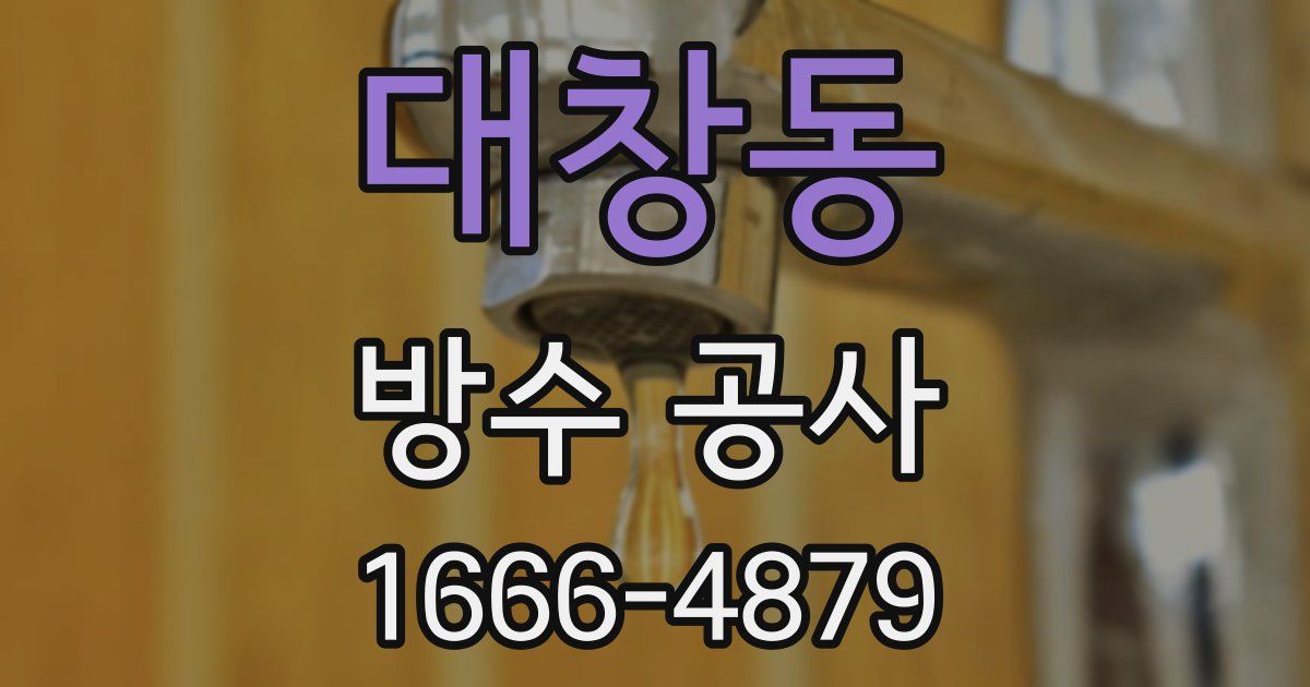대창동 방수 공사