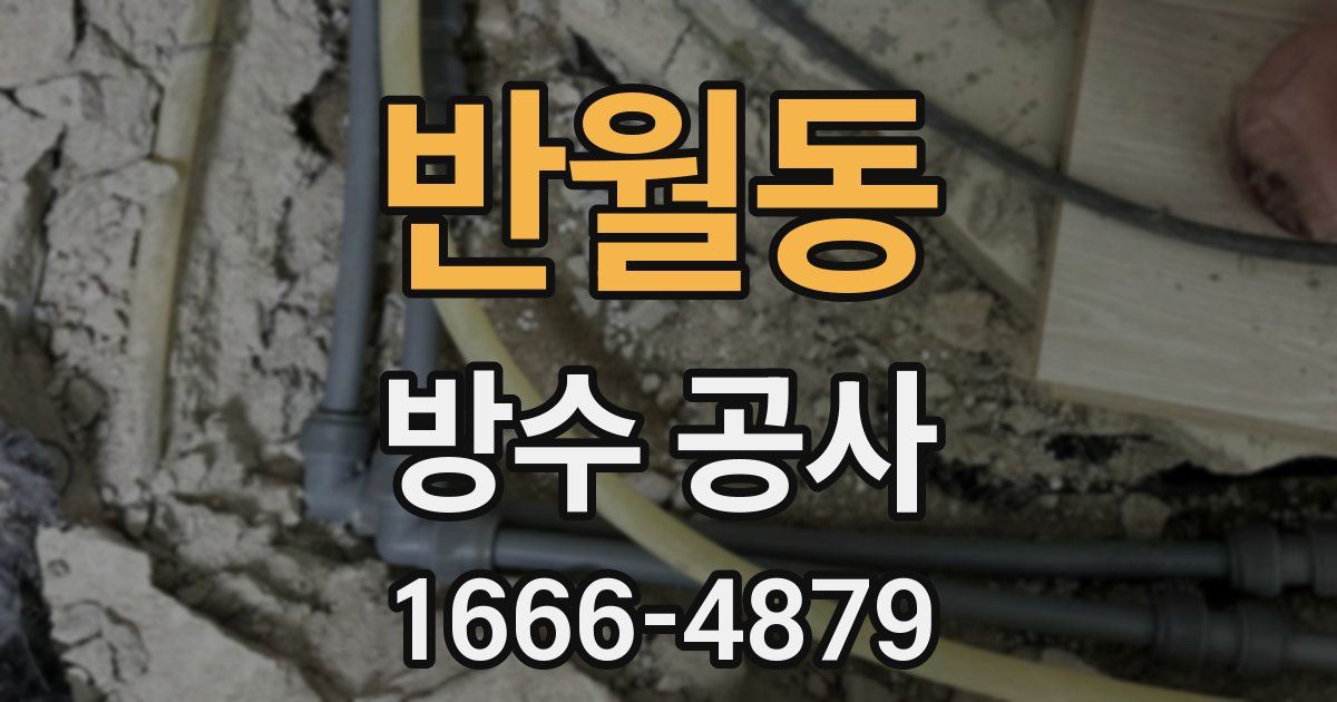 반월동 방수 공사