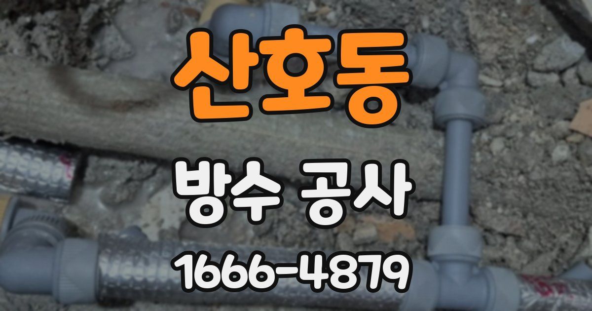 산호동 방수 공사
