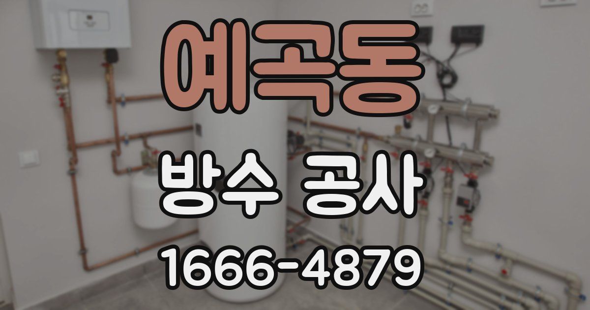 예곡동 방수 공사