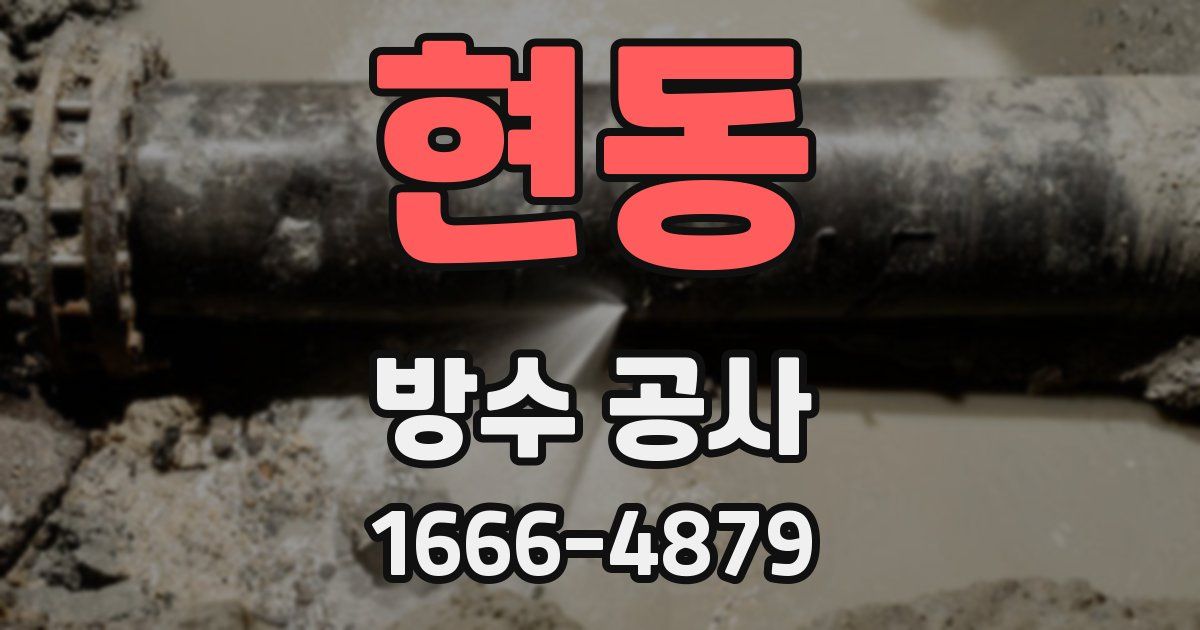 현동 방수 공사