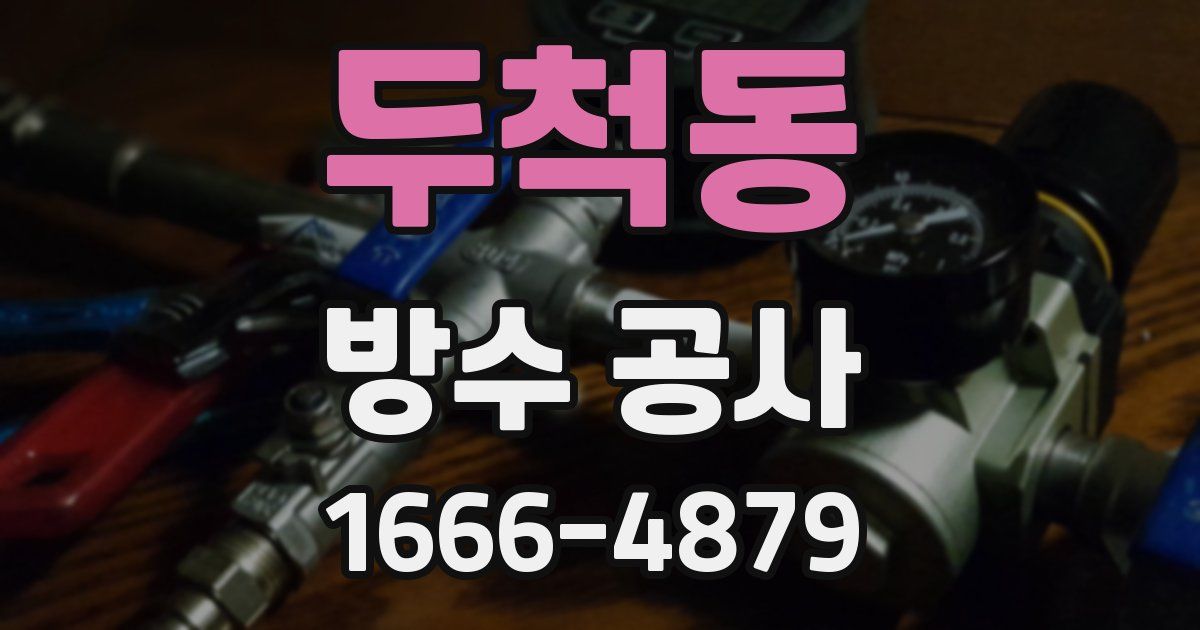 두척동 방수 공사
