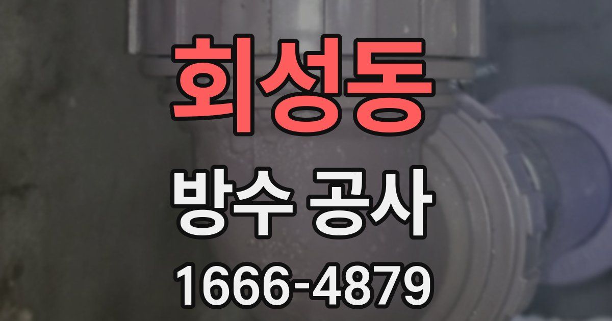 회성동 방수 공사