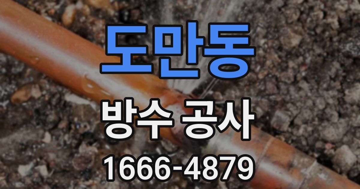 도만동 방수 공사