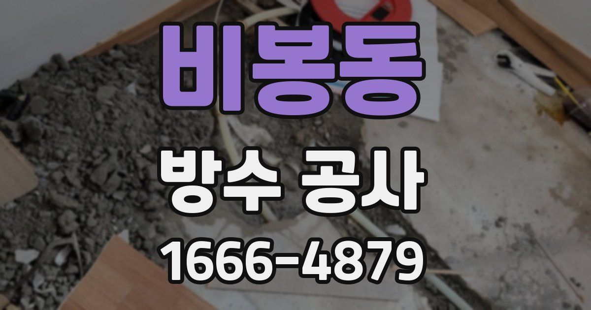 비봉동 방수 공사