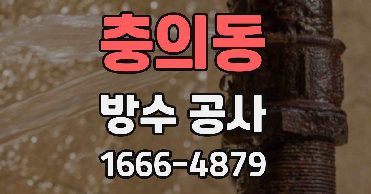 충의동 방수 공사