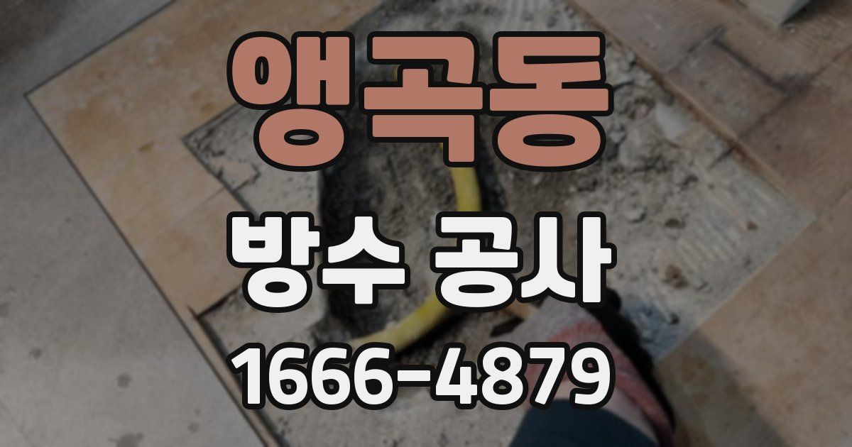 앵곡동 방수 공사