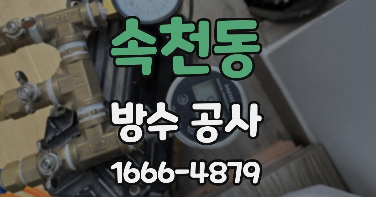 속천동 방수 공사