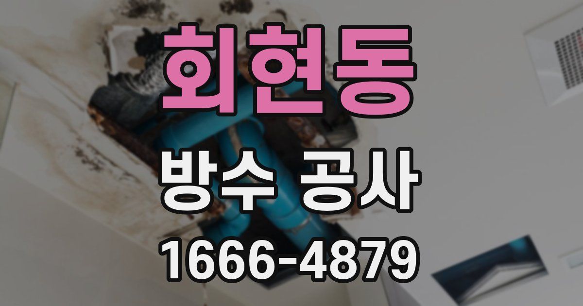 회현동 방수 공사