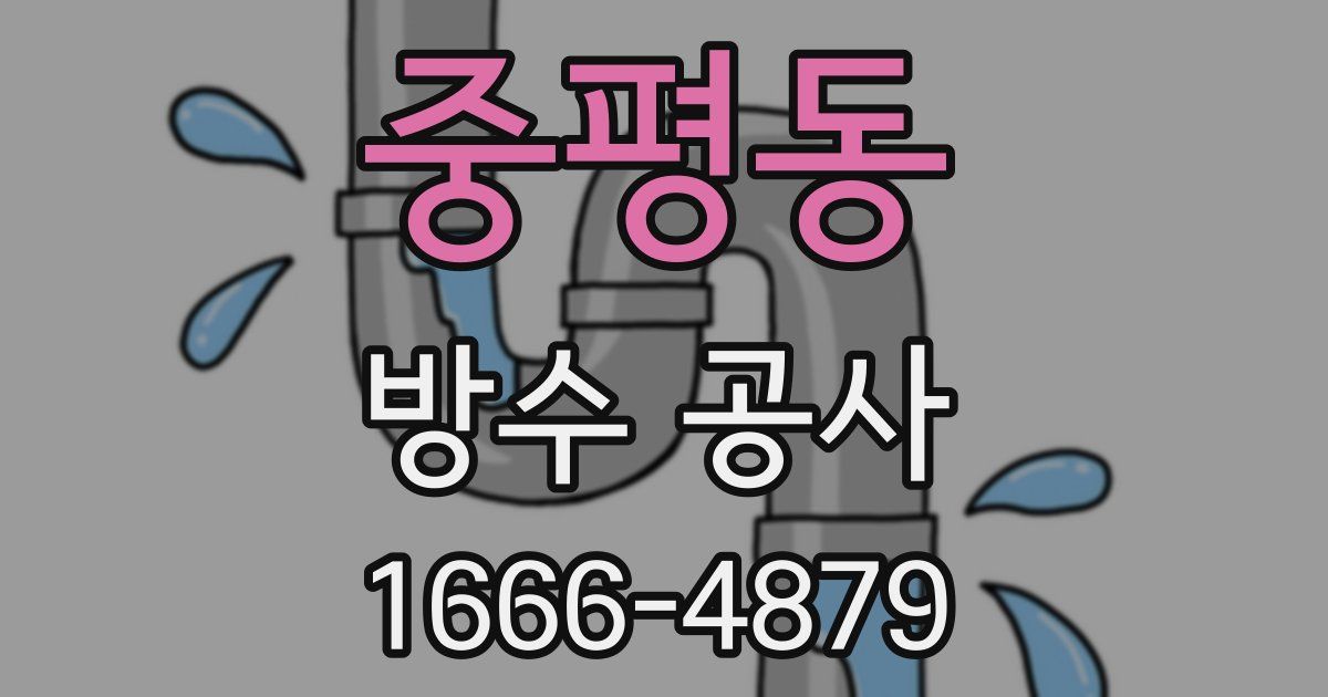 중평동 방수 공사