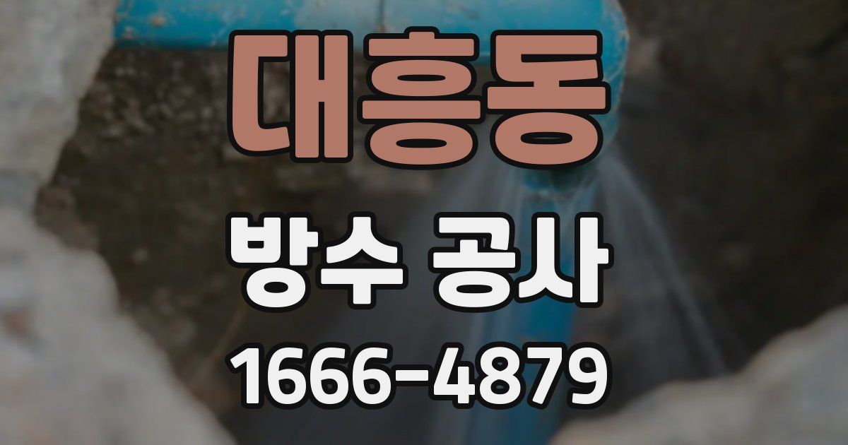 대흥동 방수 공사