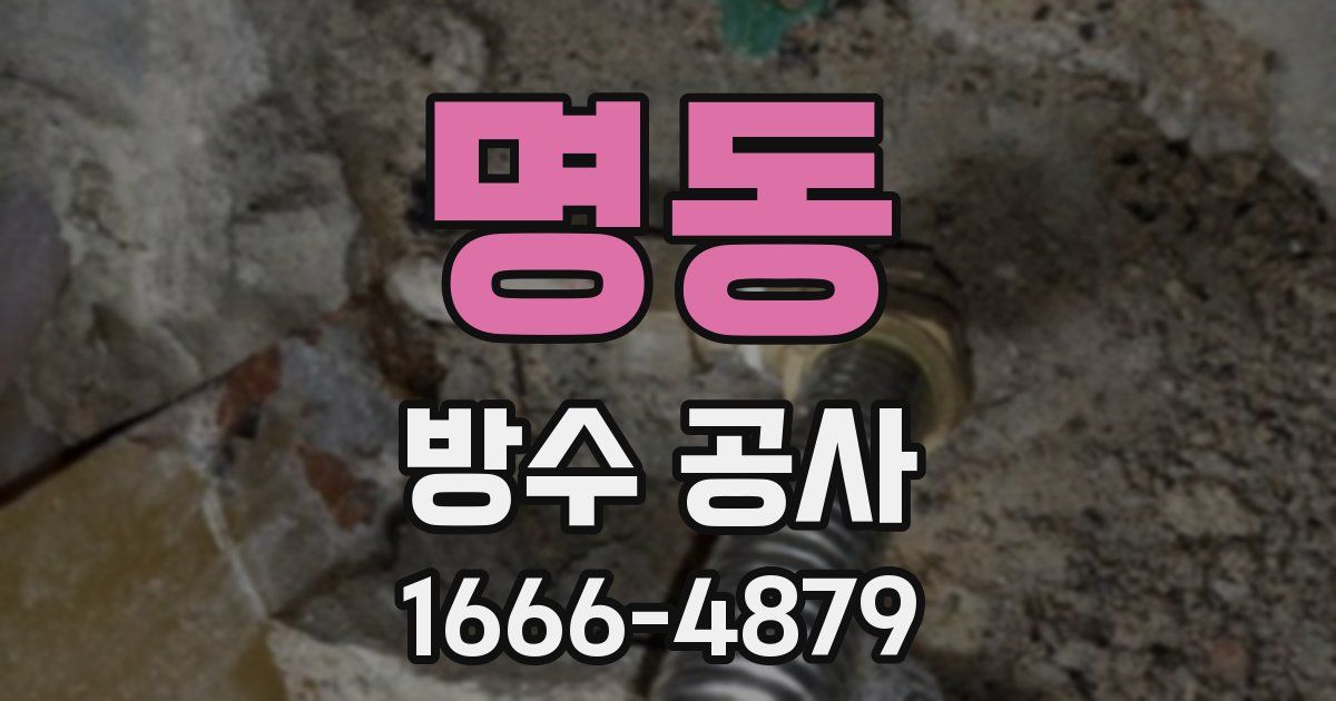 명동 방수 공사