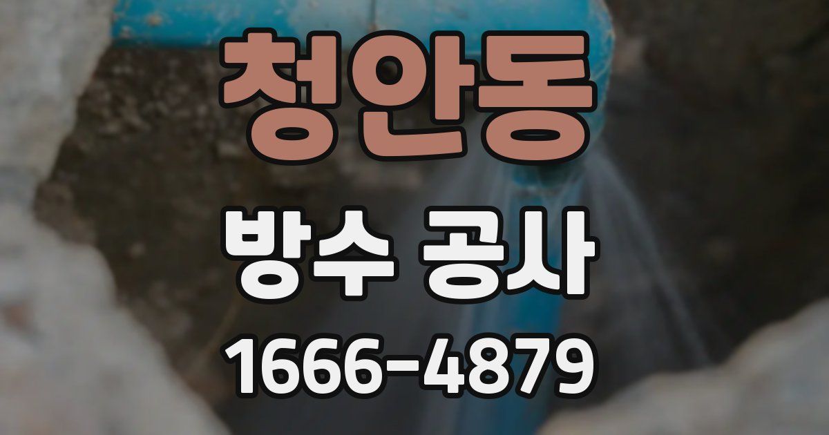 청안동 방수 공사