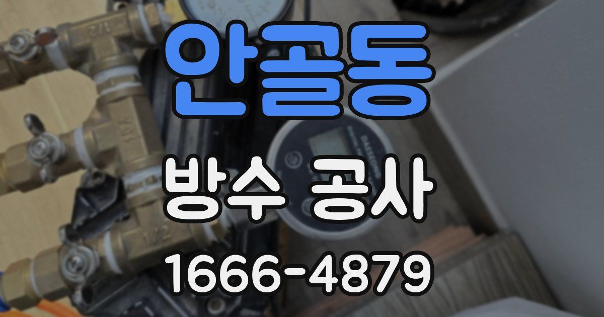 안골동 방수 공사