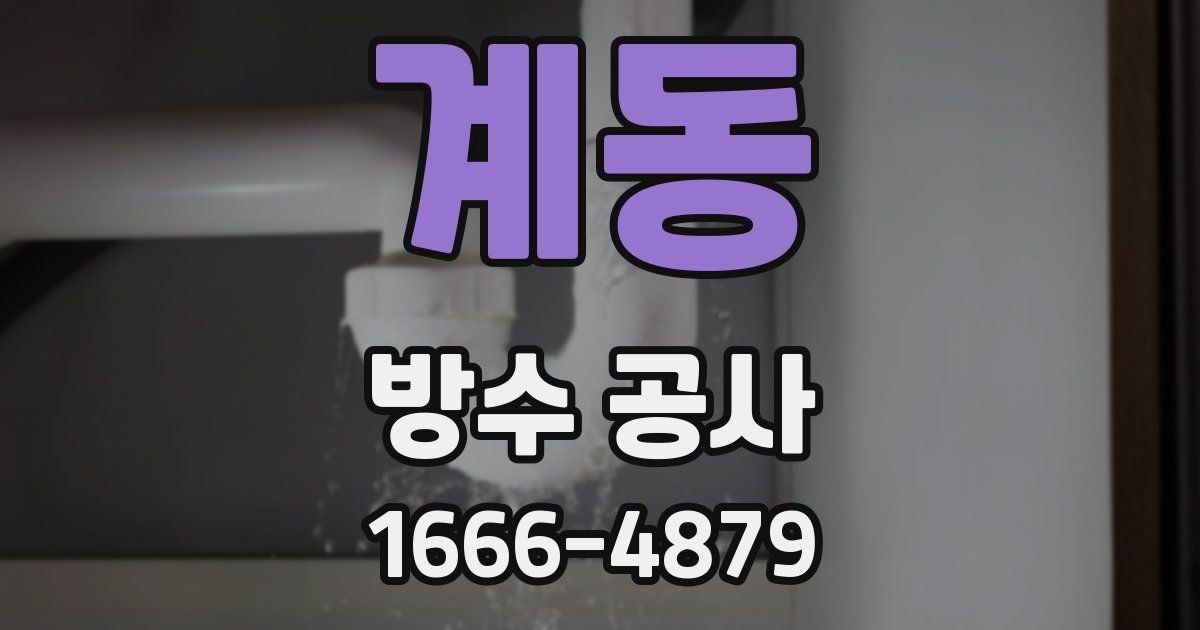 계동 방수 공사