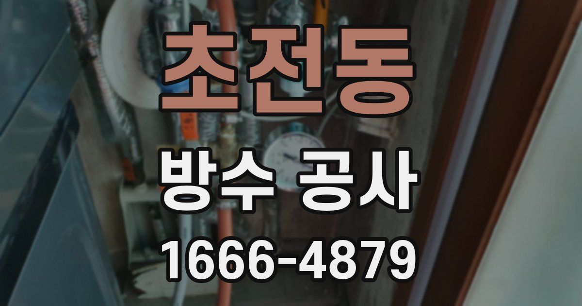초전동 방수 공사
