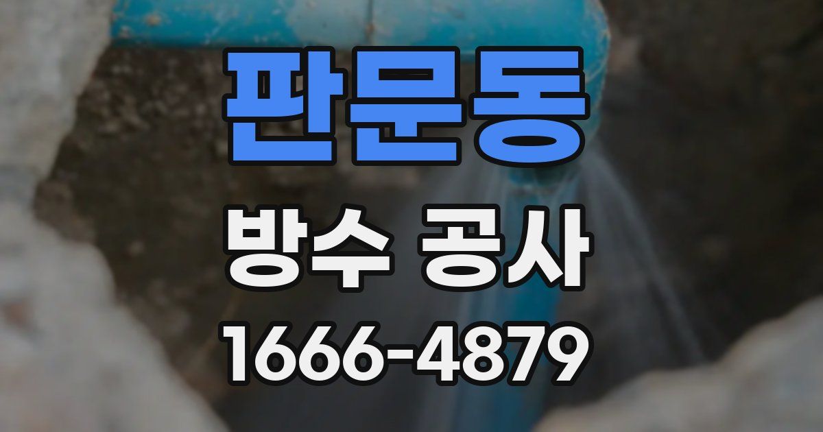 판문동 방수 공사