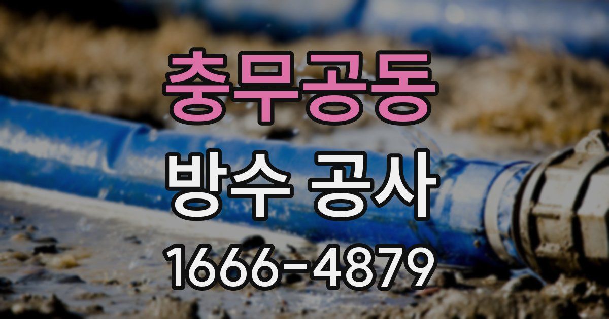 충무공동 방수 공사