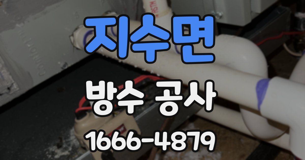 지수면 방수 공사