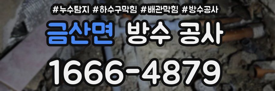 금산면 방수 공사