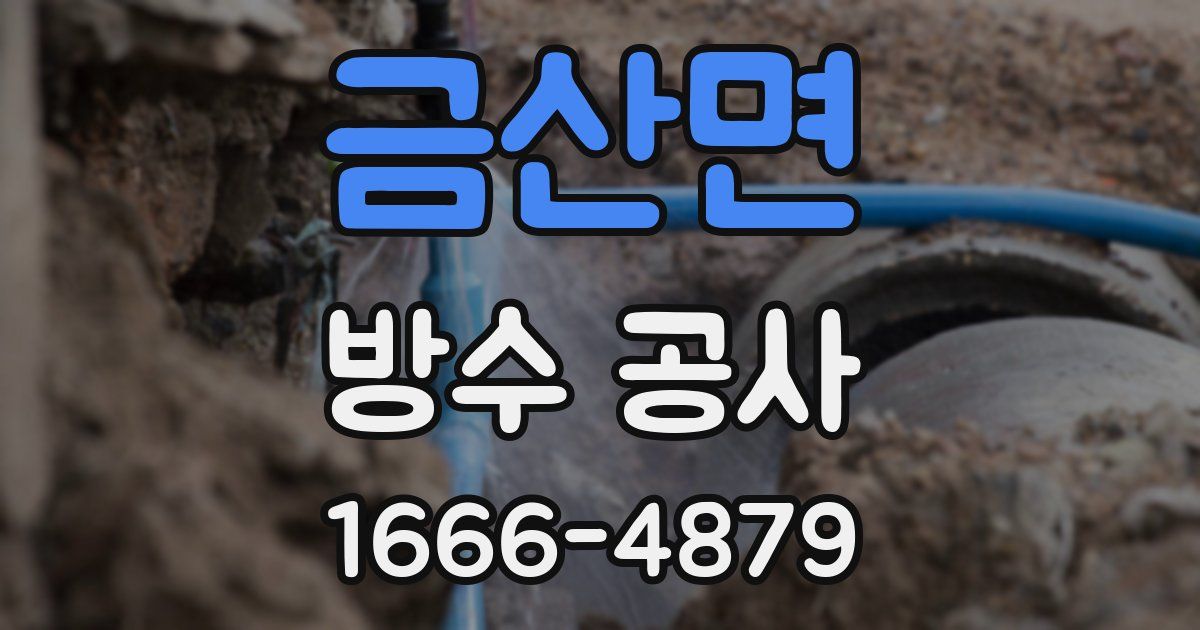 금산면 방수 공사