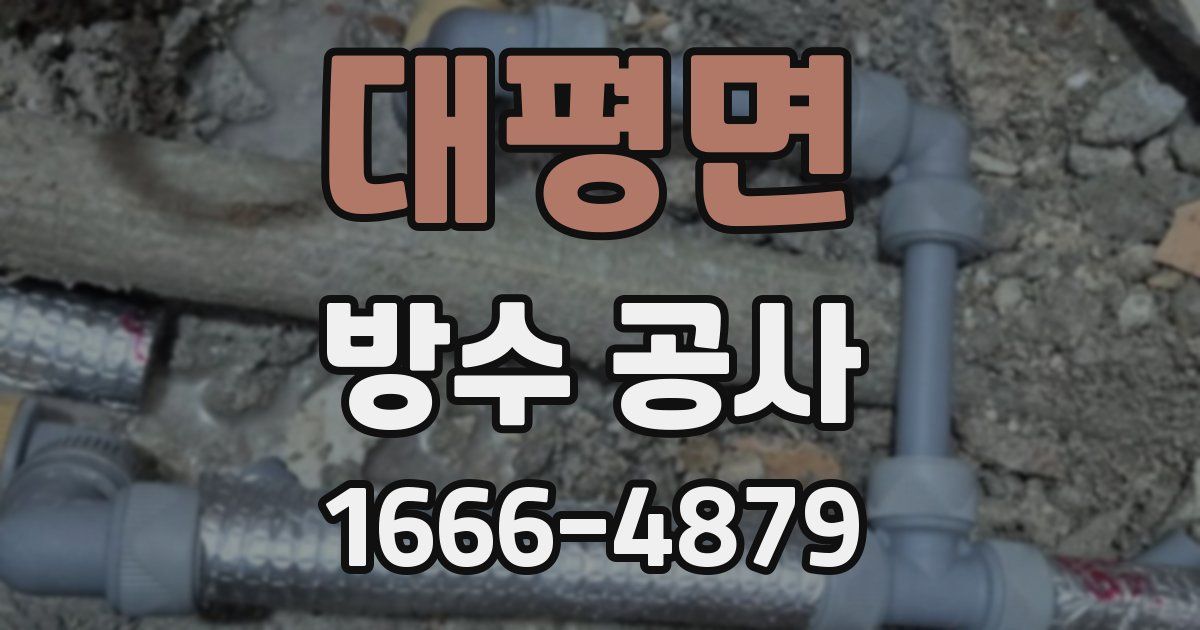 대평면 방수 공사