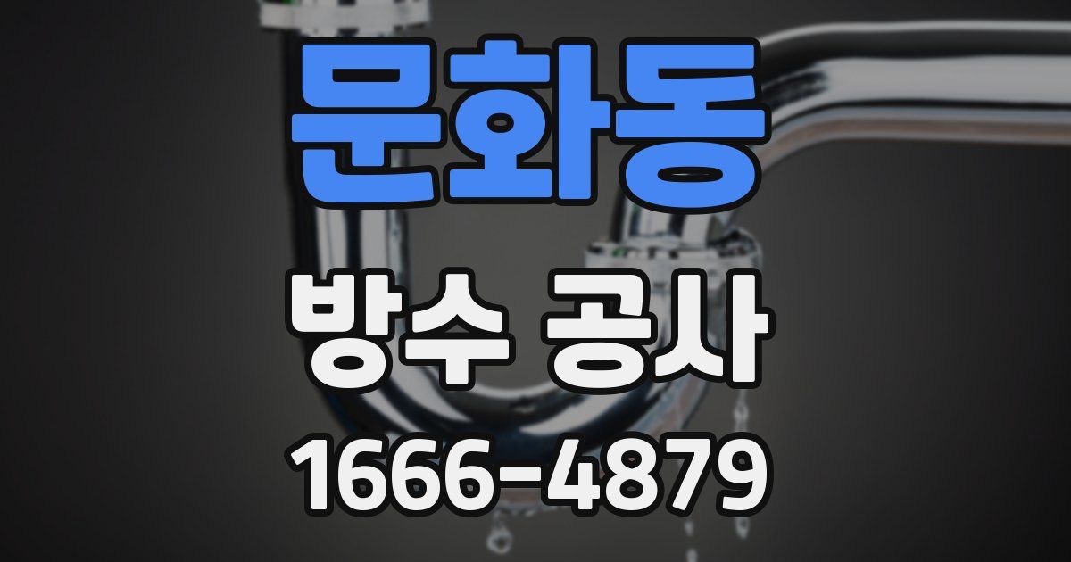 문화동 방수 공사