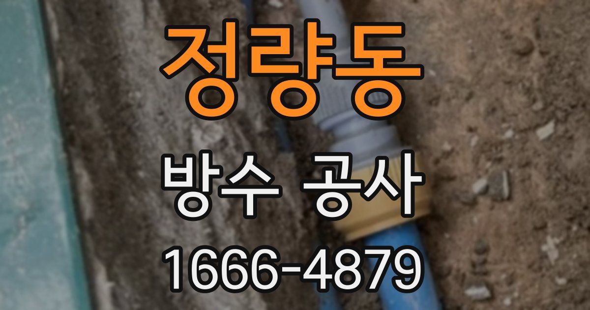 정량동 방수 공사