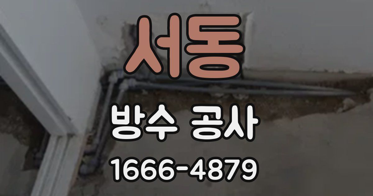 서동 방수 공사