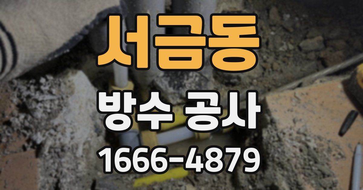서금동 방수 공사