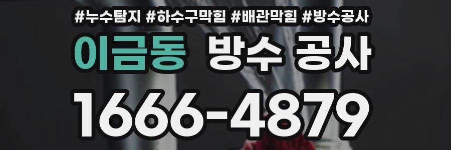 이금동 방수 공사