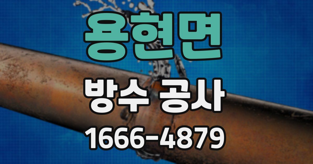 용현면 방수 공사